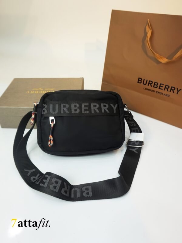 Sacoche Burberry Black Nylon Logo