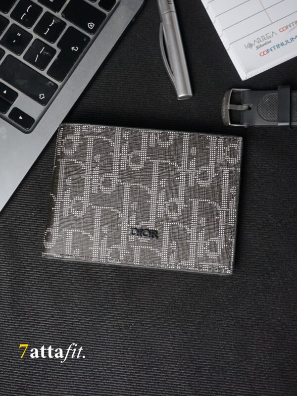 Portefeuille DIOR Oblique Jacquard