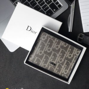 Portefeuille DIOR Oblique Jacquard