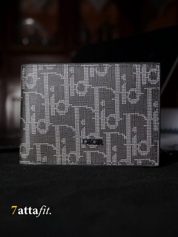 Portefeuille DIOR Oblique Jacquard